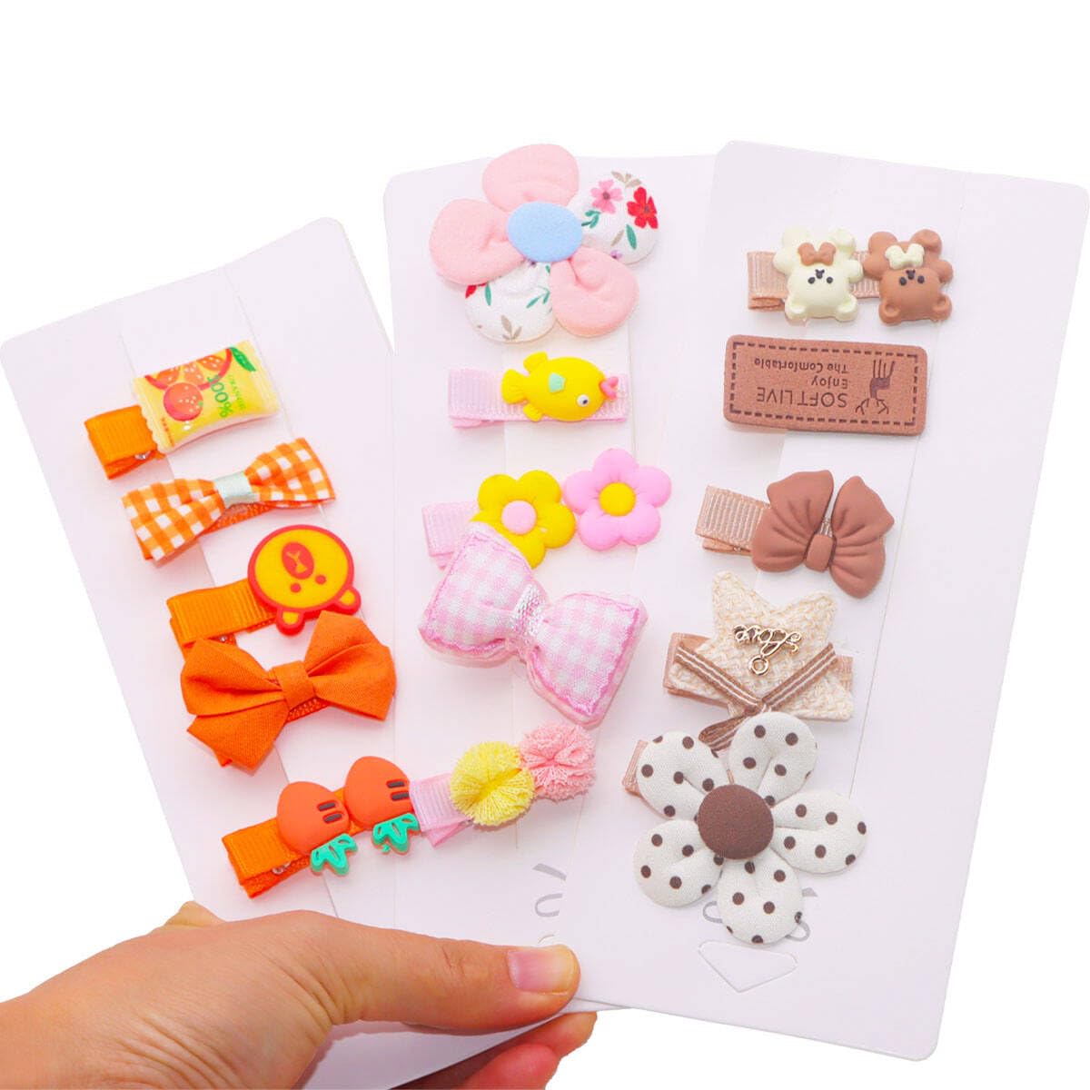 Amazon.com: FZBNSRKO Velvet Ribbon Hair Clip,25pcs Baby Hair Clips