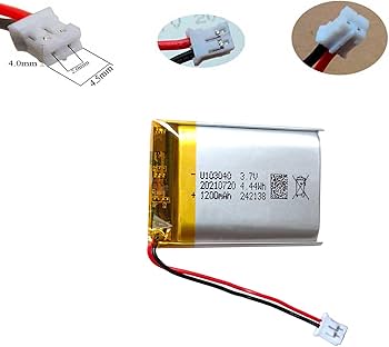 Amazon.com: XINLANTECH 103040 1200mah Battery with PH2.0-2Pin Plug