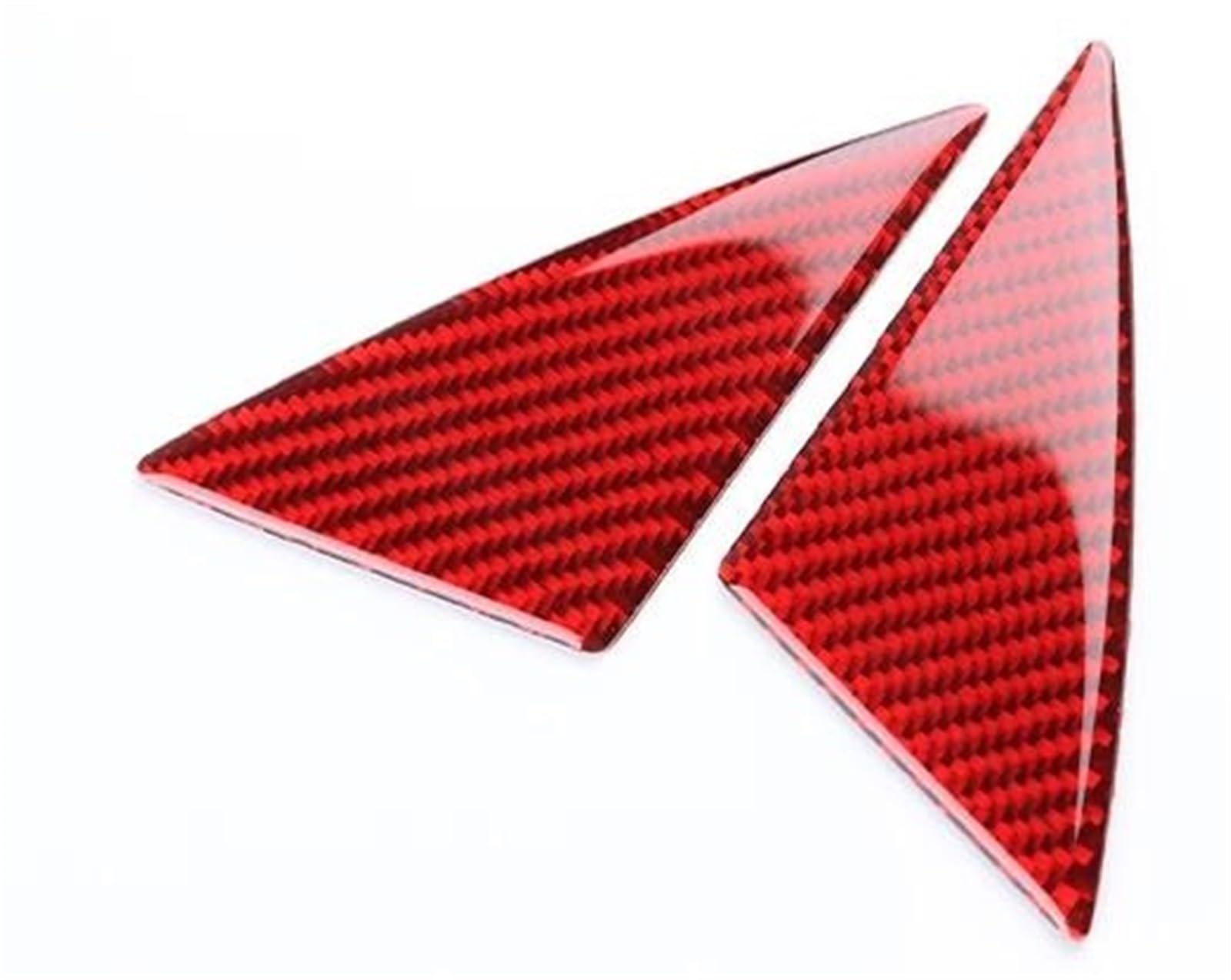 Cfckhpthaz Red Carbon Interior Styling Cover Real Soft Carbon Fiber Sticker For Kia For Stinger 2019 2020 2021 2022 2023 Lhd Rhd Car Door Triangle Interior Trim(Red Carbon)