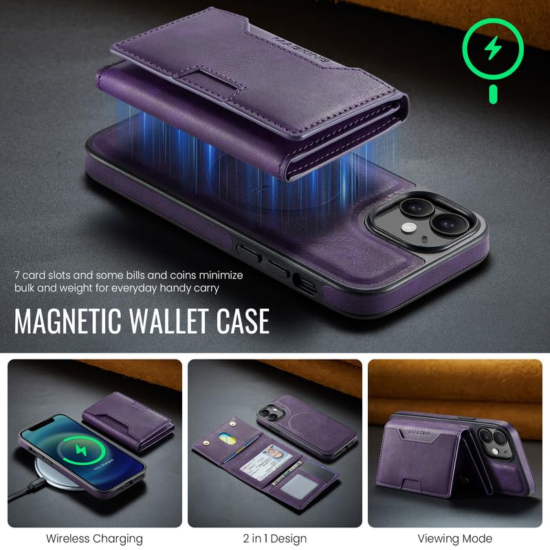 Funda iPhone 12 Pro con tarjetero magnético ideal para carga inalámbrica 3