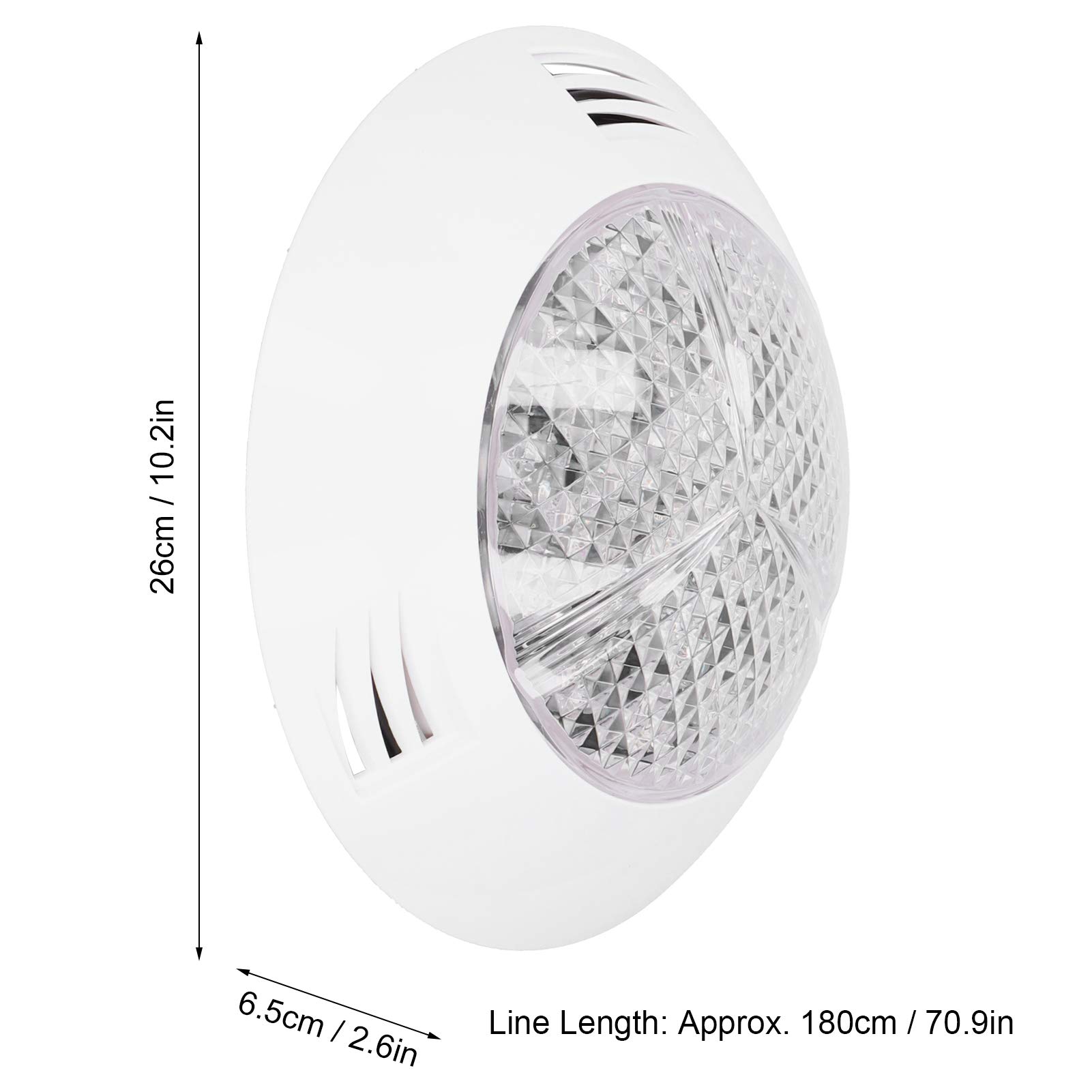 Lampada subacquea RGB per piscina 24LED con telecomando a 12 tasti IP68 impermeabile 24W AC12V