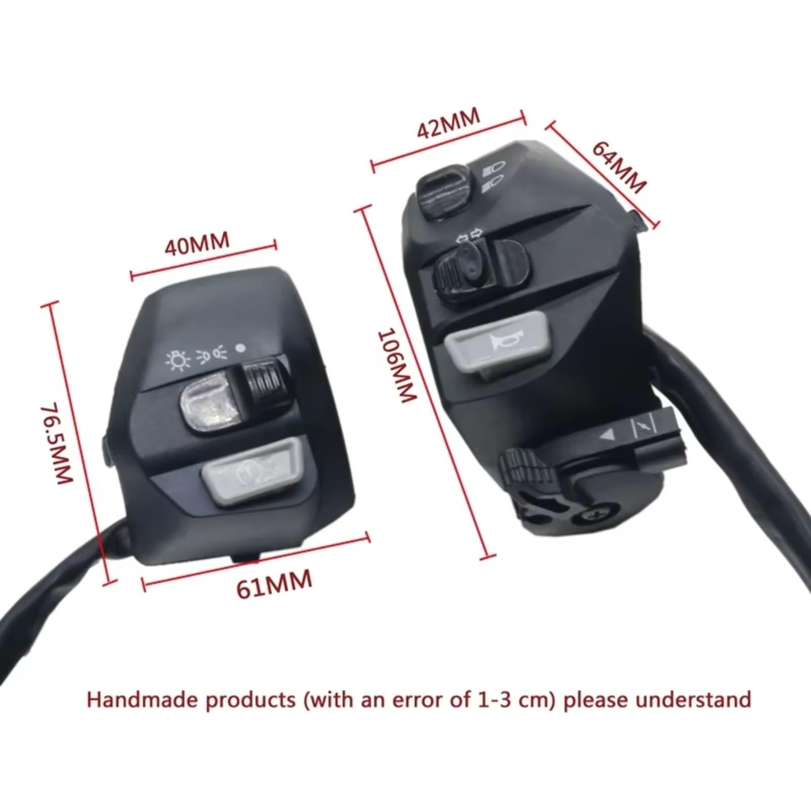 Interruptor señal moto Interruptor De Motocicleta Control De Manillar Para Botón De Bocina Universal Señal De Giro Bicicleta Eléctrica Luz De Para Vespa