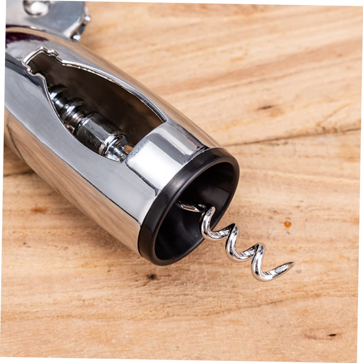 FUNOMOCYA Zinc Alloy Wine Cork Opener Wine Bottle Opener Set Cap Catcher for Parties Celebrations