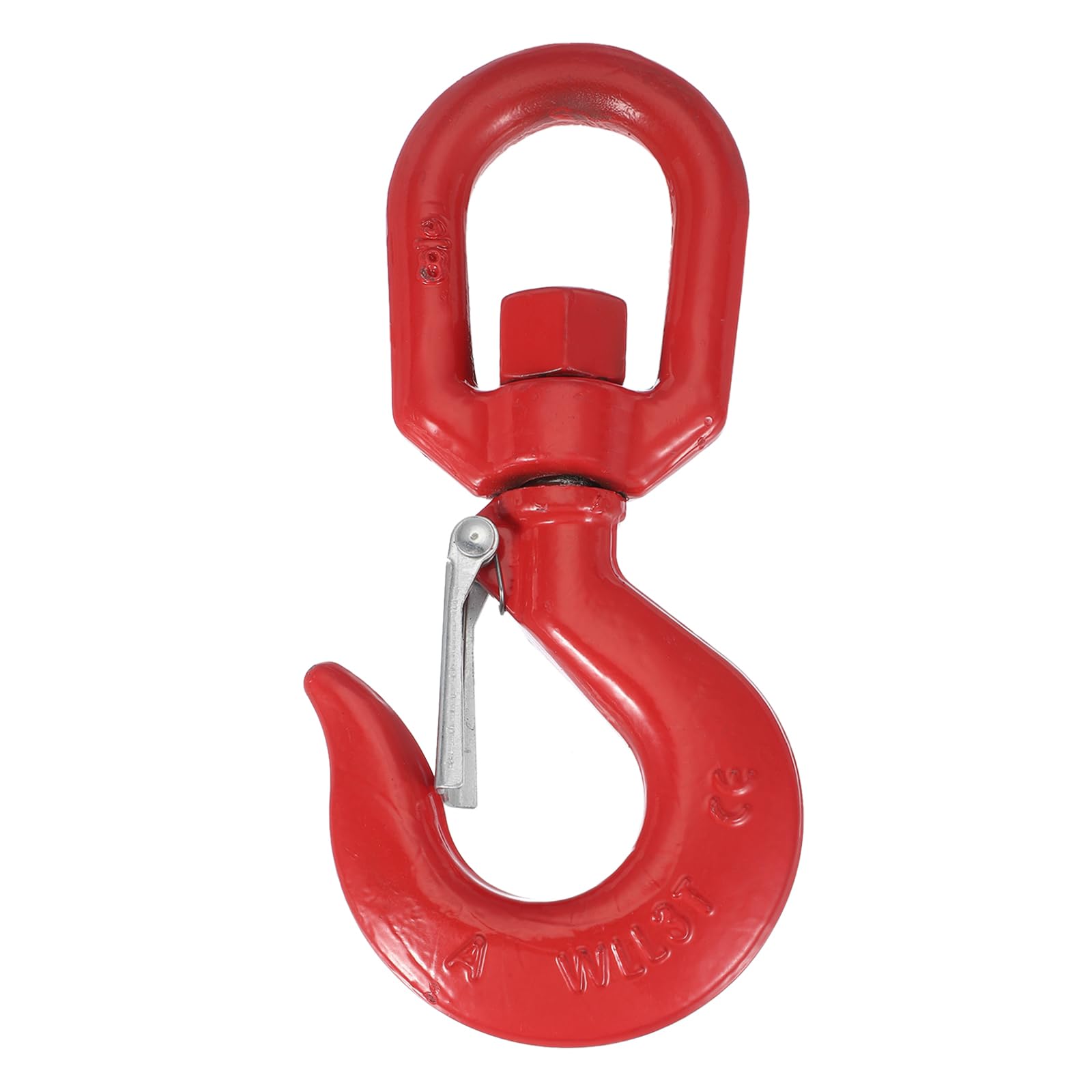 PATIKIL Gancio Girevole Sollevamento 3 Tonnellate Gancio A Occhiello Per Fune Gancio Autobloccante In Acciaio Lega Con Sicurezza Per Sollevamento Carico Massimo 6614 Lbs