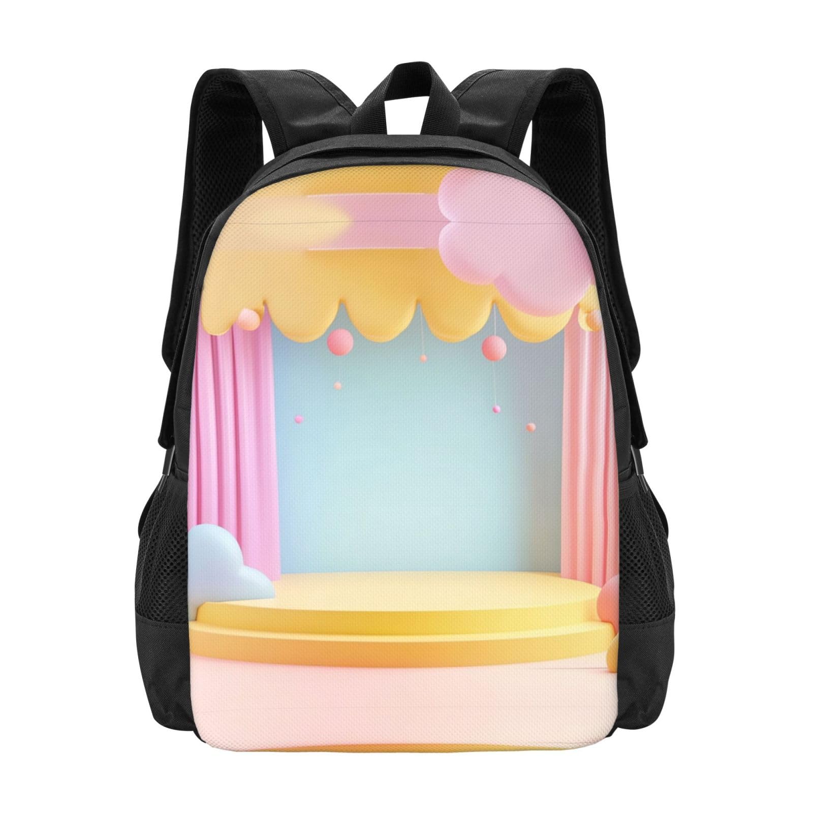 IguanaDelight plecak unisex 15,6 cala laptop czarny Oxford plecak