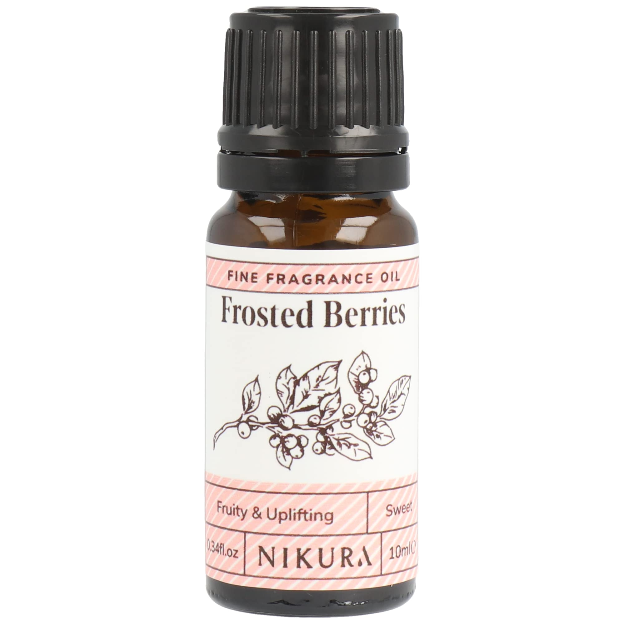 Nikura Frosted Berries Fine Fragrance Oil - 10ml | Perfect for Soap Making, Candle Making, Wax Melts, Diffuser, Burner | Great for use in Bath Bombs, Perfume Oil, Perfume Scents | Vegan & UK Made