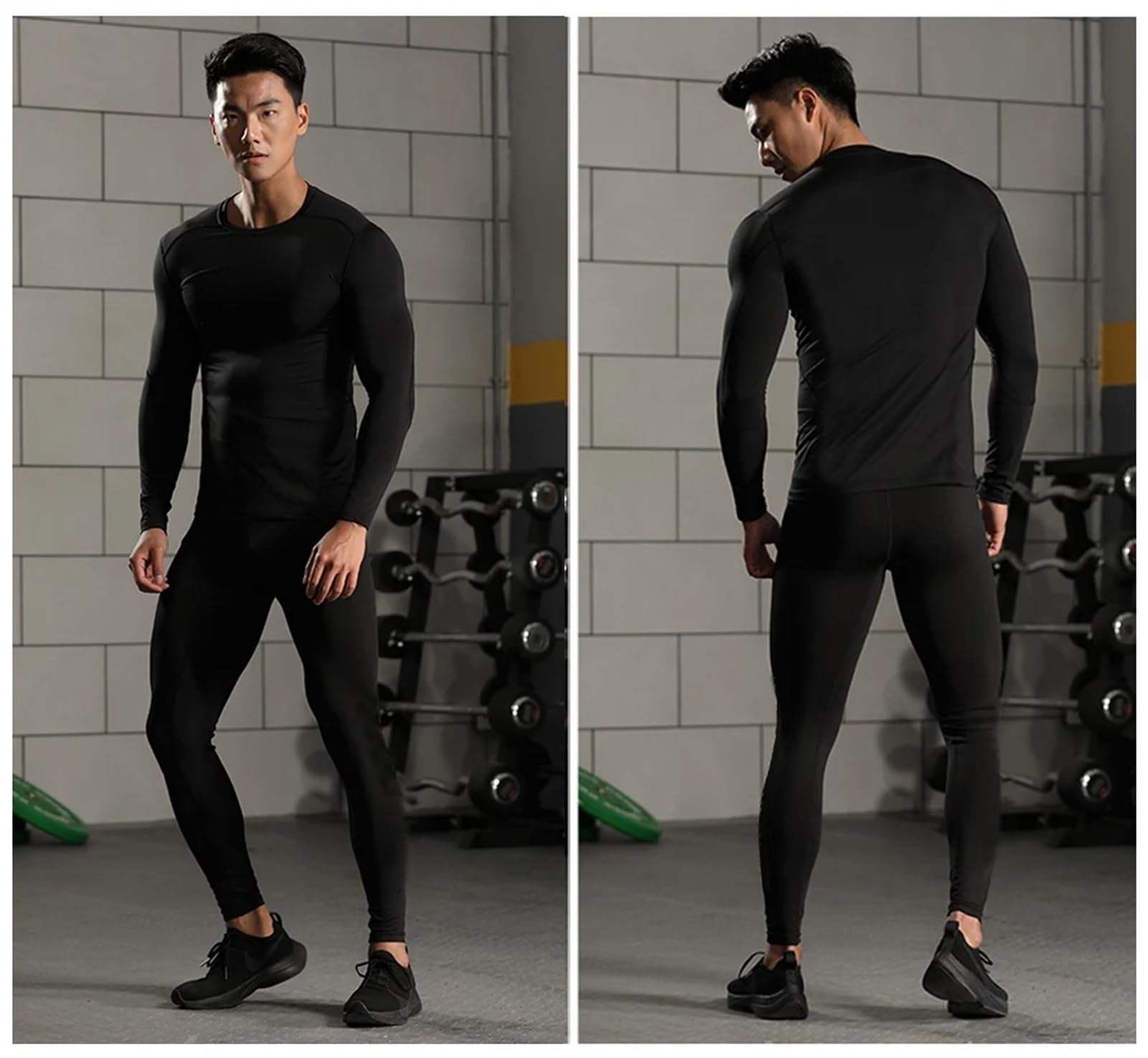 Set Termici da Uomo Intimo Termico Invernale da Uomo Completi Intimi da Uomo Compressione in Pile Sudore Intimo Termico ad Asciugatura Rapida Abbigliamento Uomo per Sci，Corsa(Red,S)