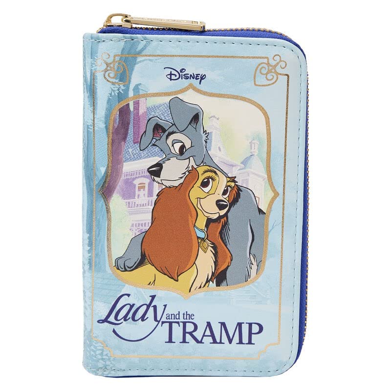 LoungeflyLoungefly Disney Lady and the Tramp Classic Book Wallet, Multi, Standard, Zippered Wallet