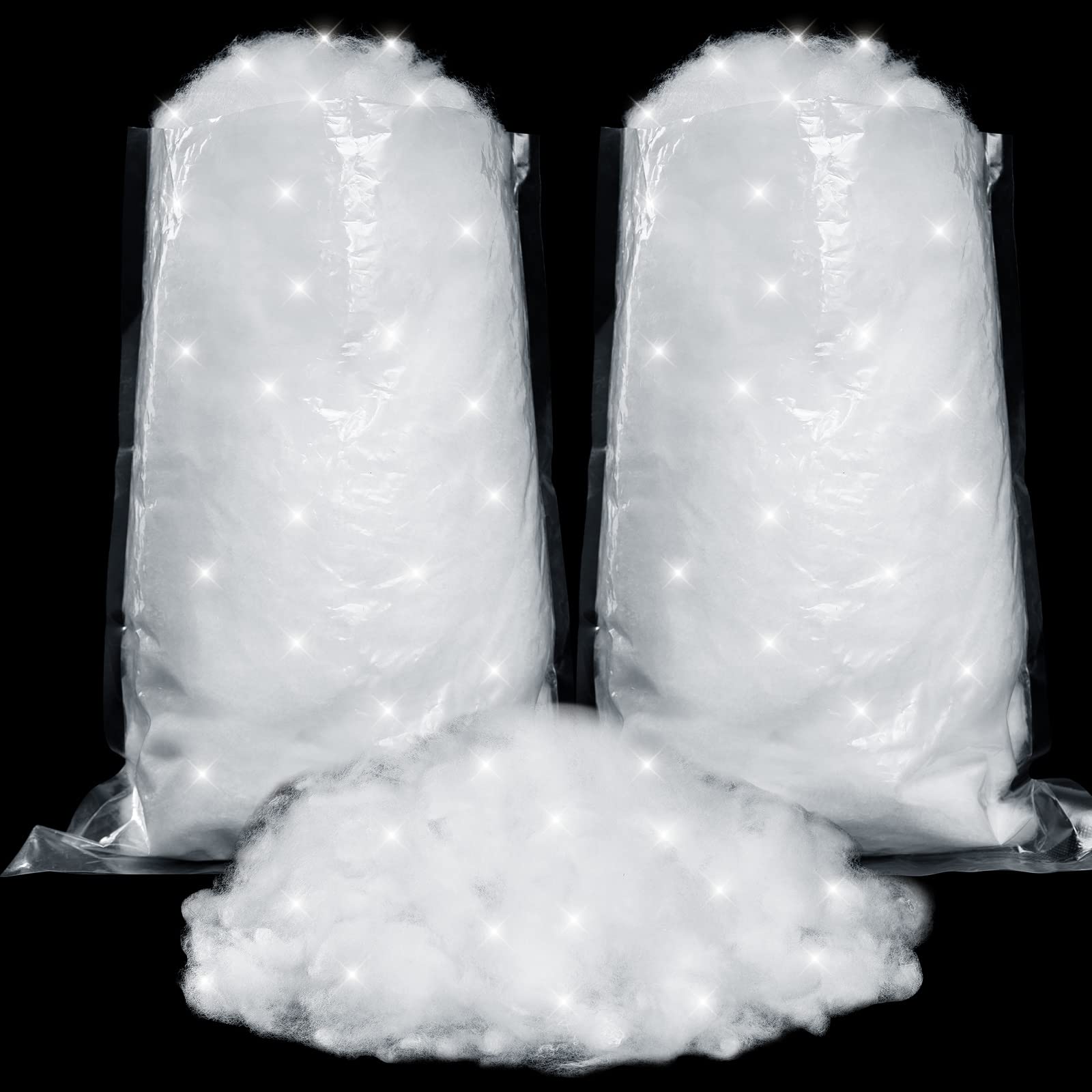 Christmas Fake Snow Decor Artificial Glitter Snow Indoor Snow Blanket White Soft Fluffy Fake Snow Holiday Winter Snow Decorations for Christmas Displays Christmas Tree Village Supplies (7.05 oz)