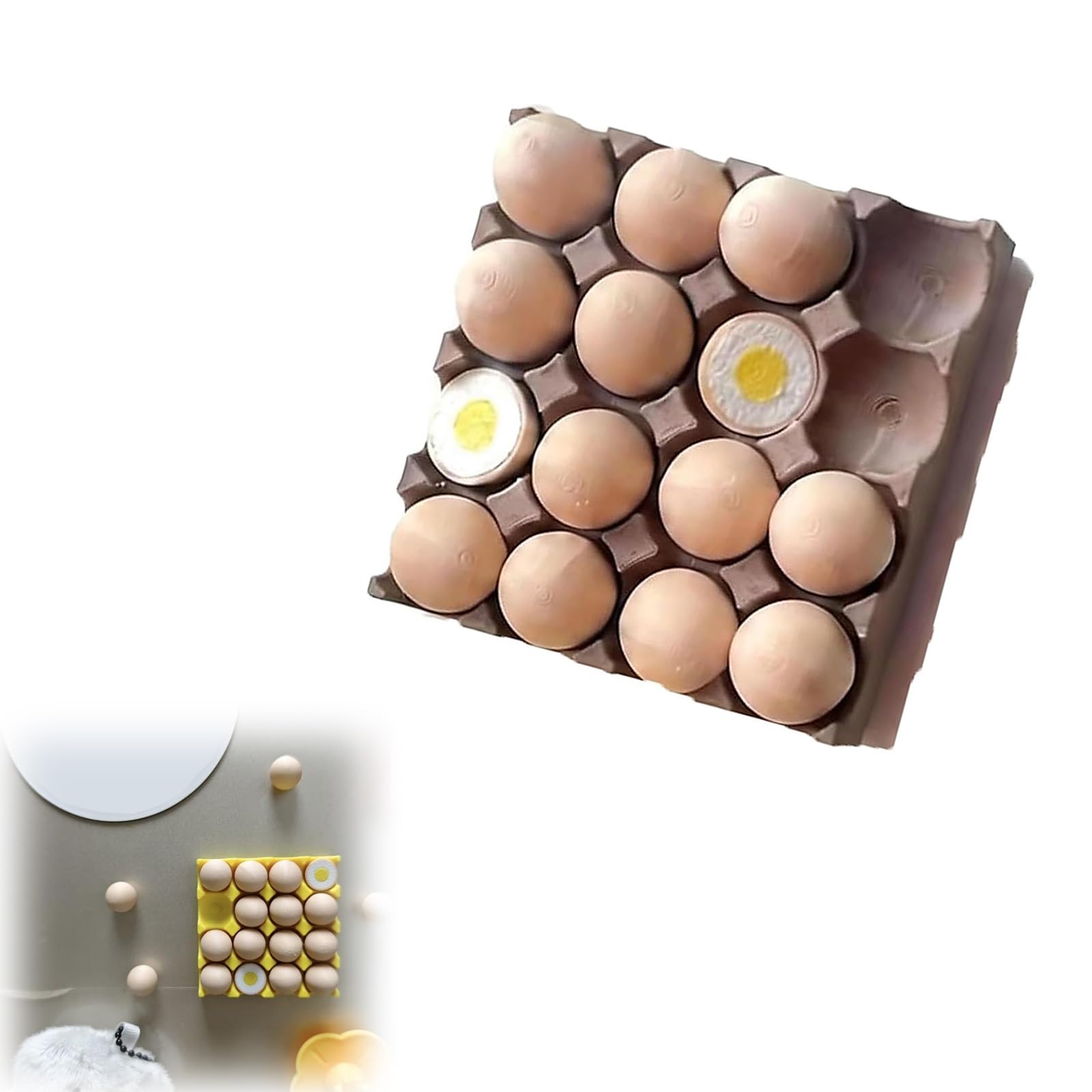 Tfaoys B 3D Printed Eggs Refrigerator Magnets Fridge Magnet For Whiteboard, Locker Map Whiteboard Stickers For Kitchen, Offices, Classroom, School Decorative Fridge Magnets