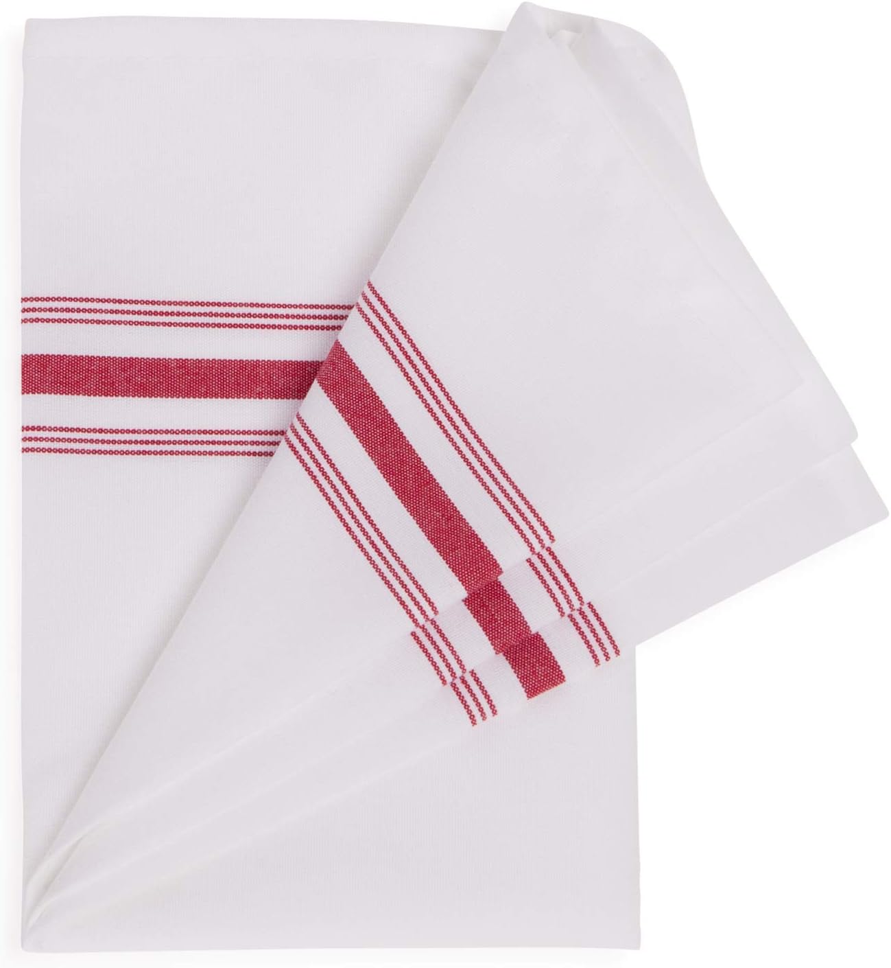 300 Wholesale Cloth Dinner Bistro Napkins in Bulk – Professional Restaurant Quality Towels – 18 x 22 Inches with French Stripes – Stain and Soil Release Finish for Durability and Easy Care