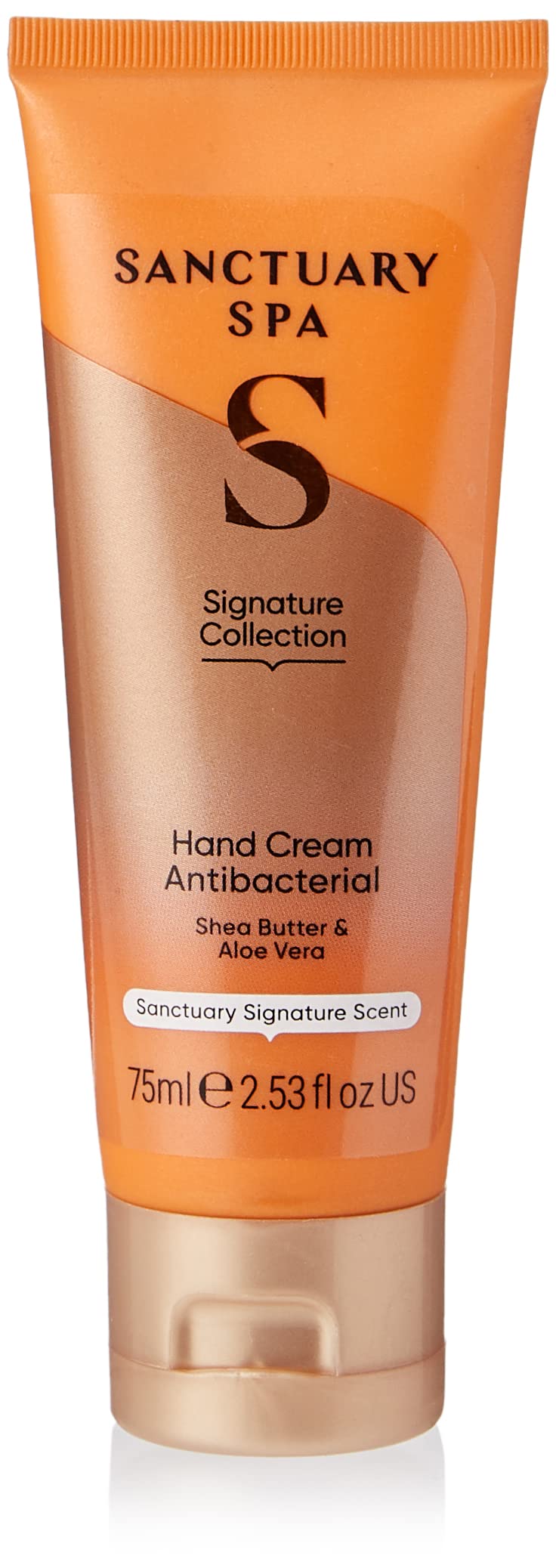 Sanctuary Spa Antibacterial Hand Cream, No Mineral Oil, Cruelty Free and Vegan Shea Butter Hand Cream for Very Dry Hands, 75 ml