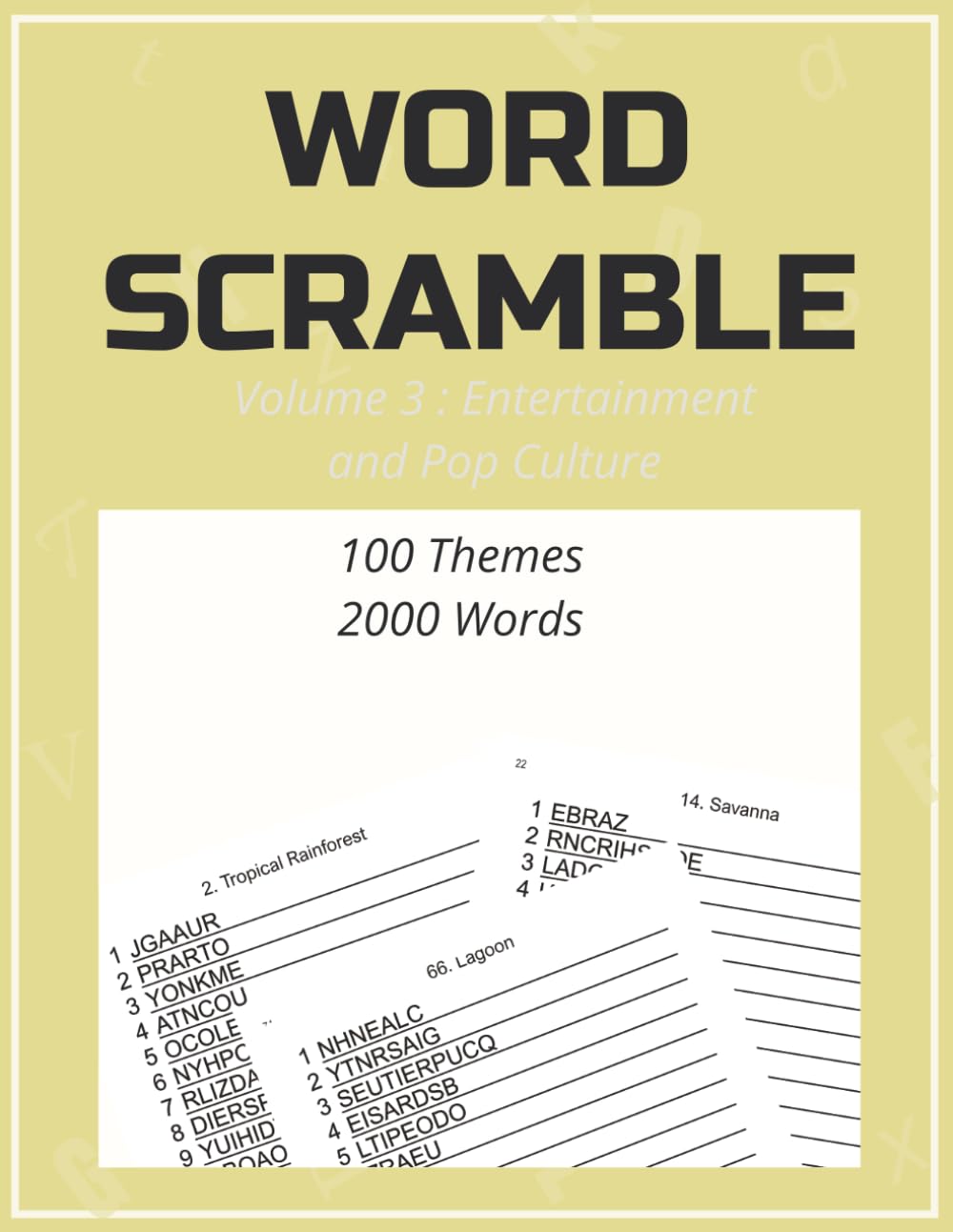Word Scramble: Volume 3: Entertainment and Pop Culture (Word Scramble for Experts)