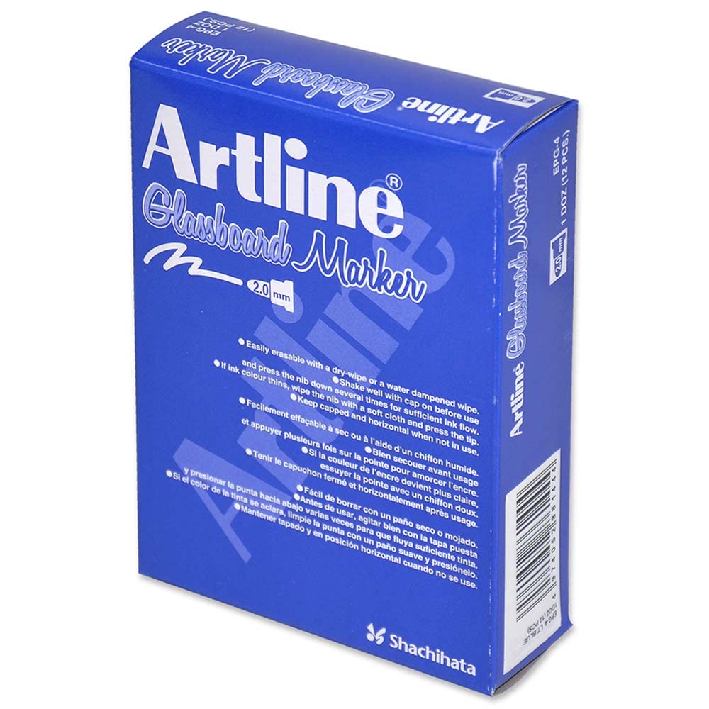 Artline – Marcador borrable para cuadros en cristal blanco
