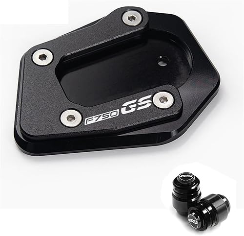Soporte lateral de motocicleta para BMW F850GS F750 GS F 850 GS F750GS F750GS F850 GS F 750 GS 2018 2022 (color  A negro)