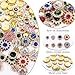 100pcs Sew on Rhinestones Crystals Glass Gems Metal Claw Mixed 8mm 10mm 12mm 14mm Sunflower Garments for Sewing Headband Jewelry Crafts Clothes Shoes Belt Accessories (00 Mixed Color)