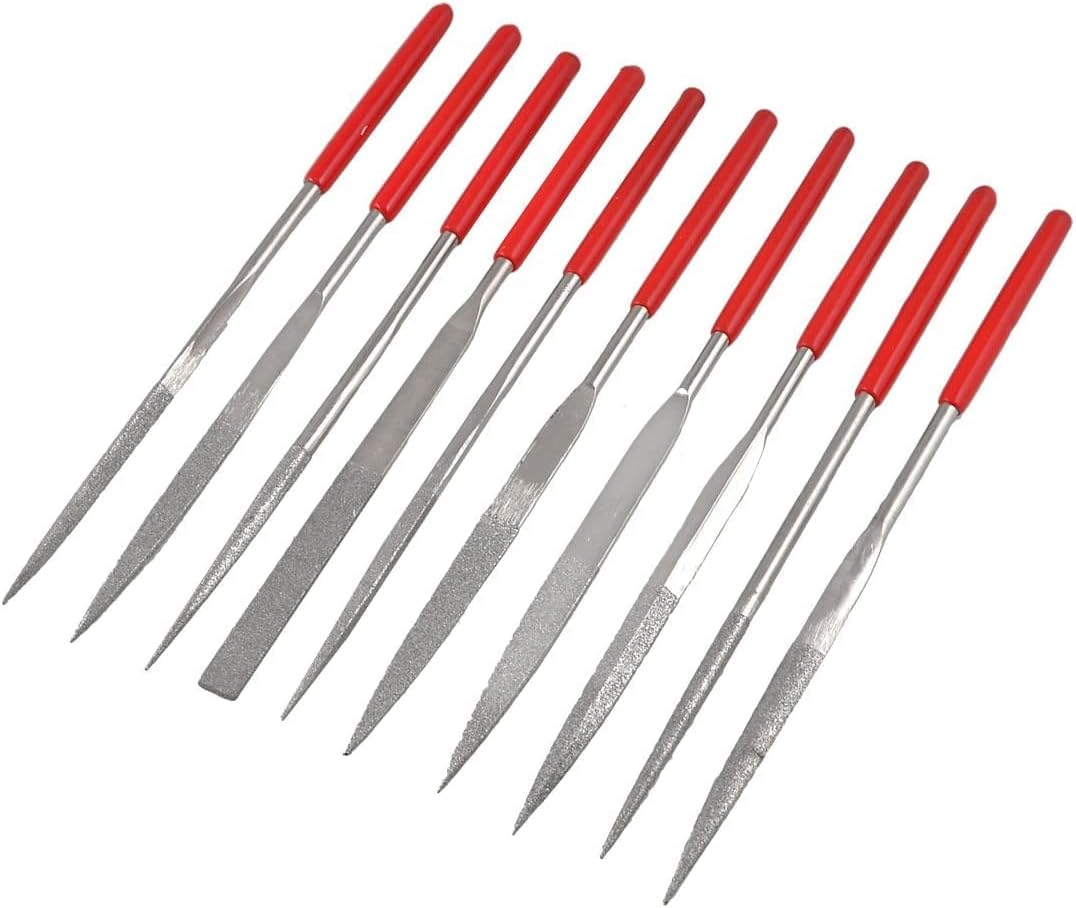 Equaling Square Round Triangle Crossing Diamond Needle Files (10 Piece), 160mm X 4mm