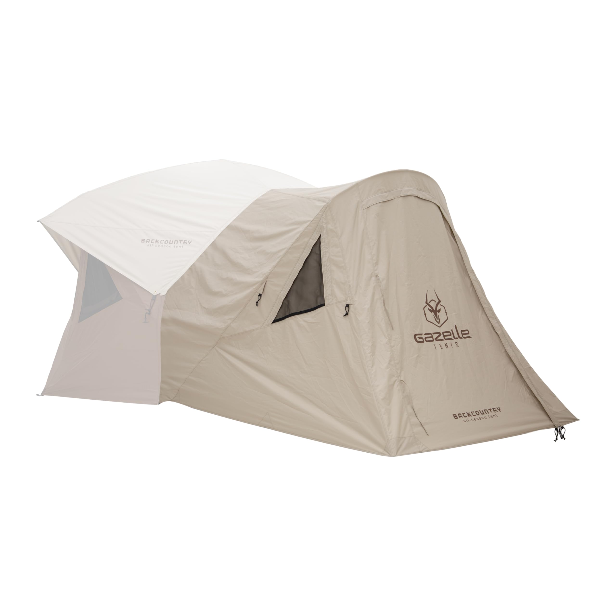 Gazelle Backcountry™ T5 Vestibule – 43 sq. ft. Enclosed Extension Room for Backcountry™ T5 Tent, Ripstop Polyester Construction, Zippered Panels, Includes All Terrain Stakes, GBACA03 : Sports & Outdoors