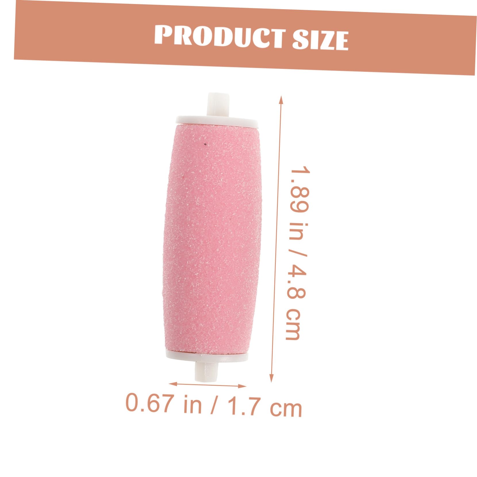 Healeved 6Pcs Replacement Foot Roller Heads Durable Skin Remover for Hard Dry and Cracked Feet Easy Installation Sky Blue Pink and Black Foot Care Tool