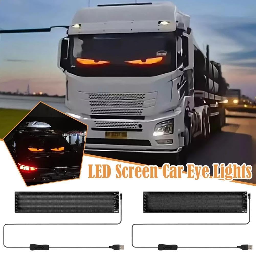 Camion Programmable Eye LED Pare-brise Télécommande Flexible Pixel Éclairage Matrix Board Affichage Texte M1N1 Panneau Défilement
