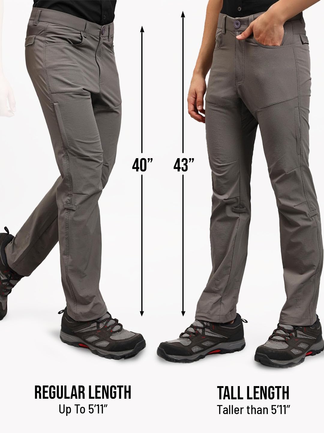 Reccy Men's Trekking Hiking Regular Fit All Weather Sun Protected Versatile Nomadic Pants (in, Alpha, M, Regular, Light Gray) 1