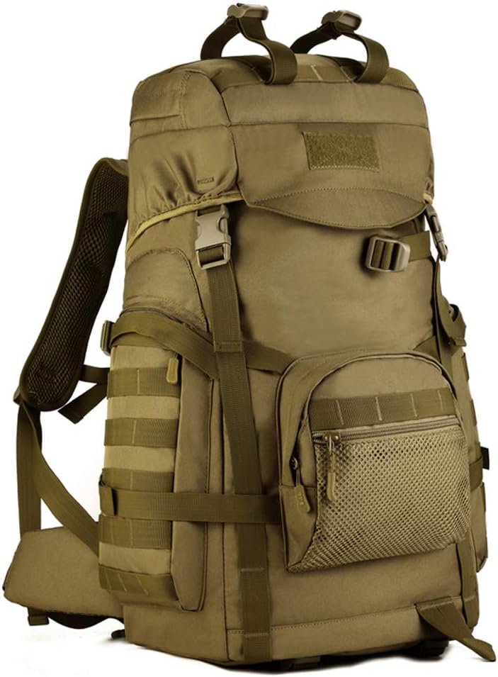 YUHAN Tactical Backpack, 60L Hiking Backpack Military Army Combat Rucksack MOLLE Trekking Rucksack Trekking Backpack