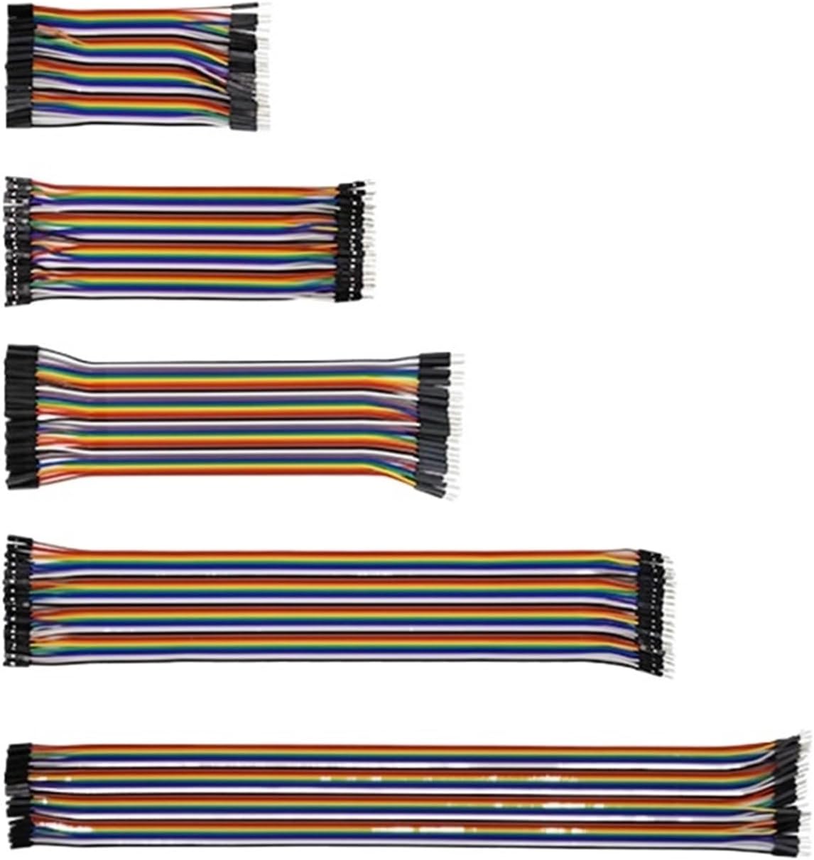 Line 10/15/20/30/40CM 40Pin Male to Male + Male to Female and Female to Female Jumper Wire Cable(30cm Female-Female)