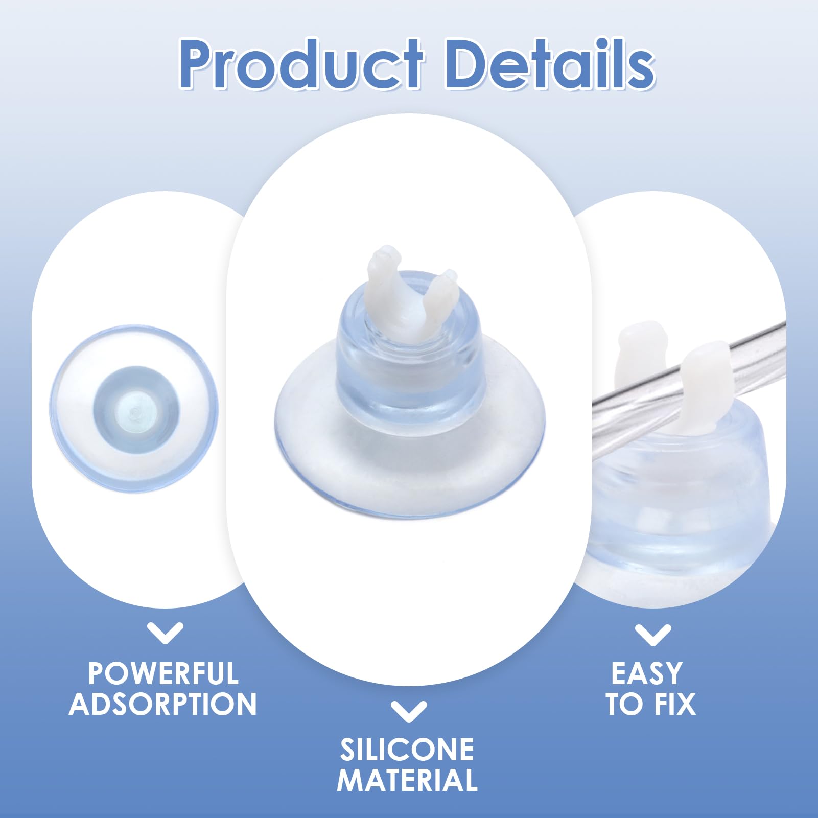 20 Pack Aquarium Suction Cup Clips - Image 3