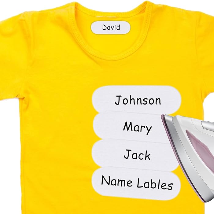 Buy 84pcs Writable Iron on Clothing Labels Iron on Name Labels