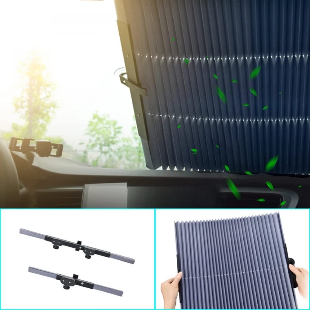 YXSH Parasol Retráctil Automático Parasol Delantero para Coche Parabrisas Parasol para Coche De Verano