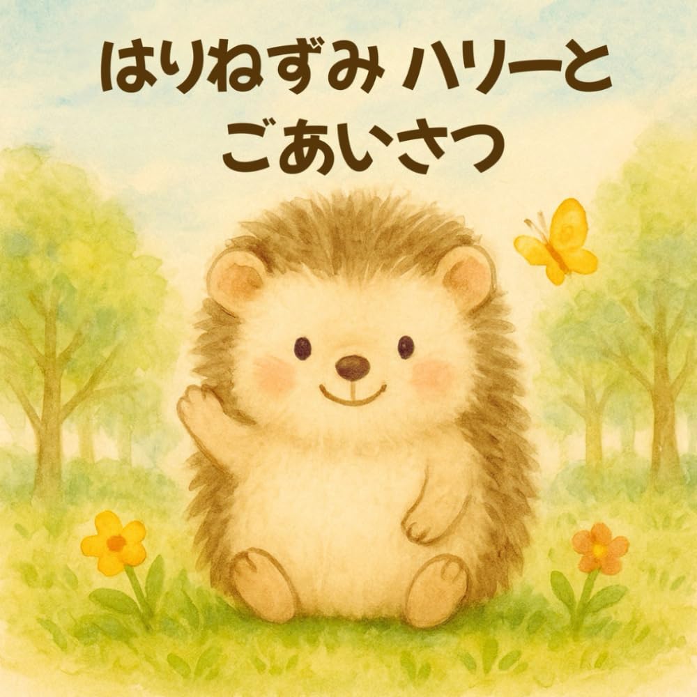 はりねずみ ハリーと ごあいさつ｜1歳2歳3歳向け かわいい動物の知育絵本｜はじめてのあいさつが身につくやさしいお話