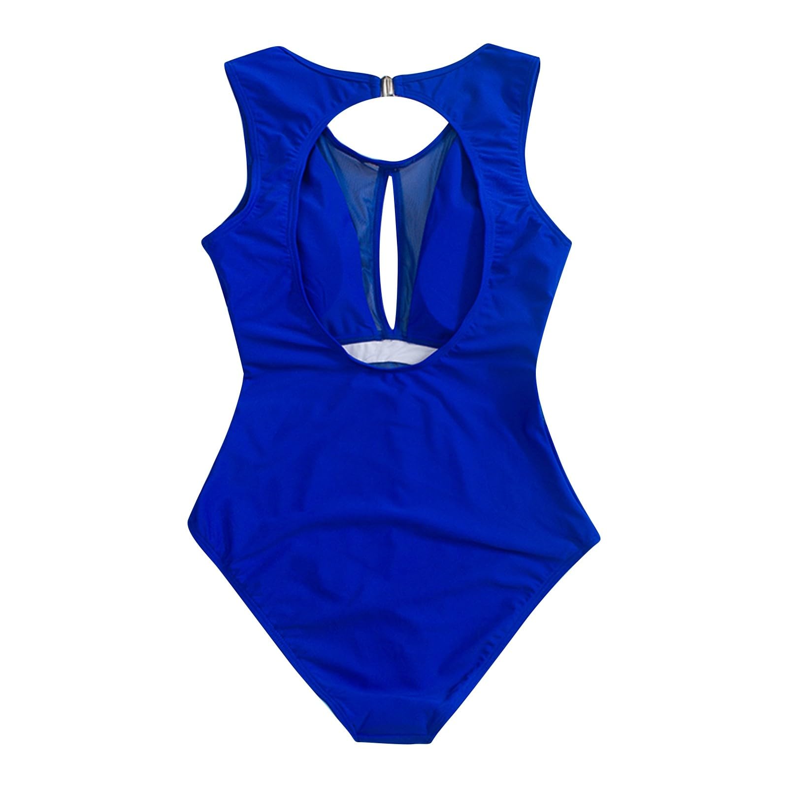 Generic Bikini Metal de Playa Delgado de Ocio de Verano con Bloques de Color sólido Sexy de Red para Mujer Bikinis Copa H