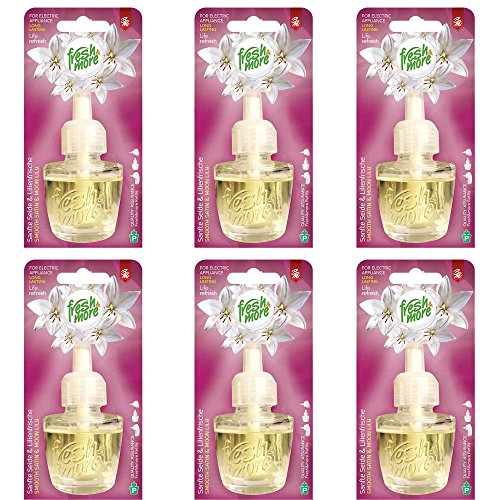 Fresh&More Lot de 6 flacons de recharge pour diffuseur électrique 19 ml