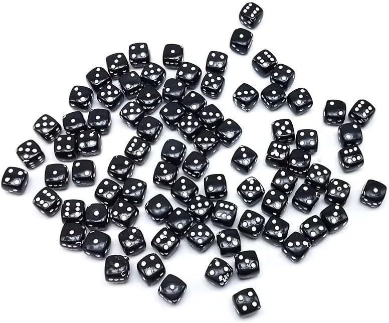 20Pcs Acrylic Dice Mixed Color Loose Beads DIY Beaded Material Beading and Jewelry Making(8mm) - Image 5