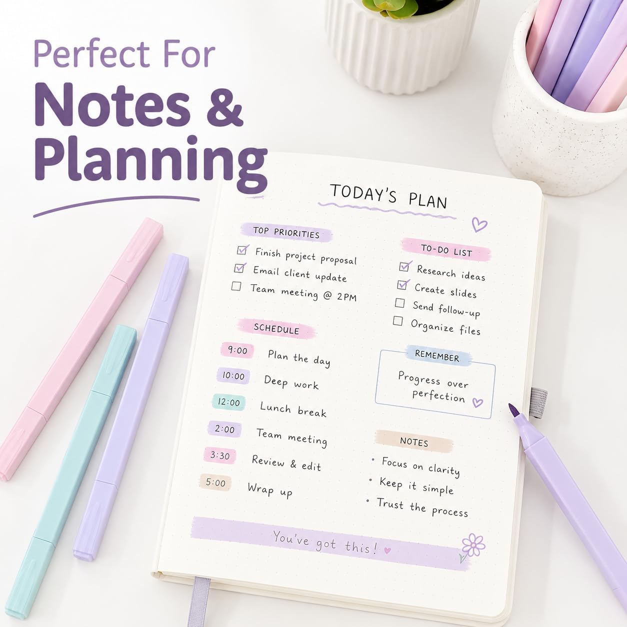 Pastel Highlighters, 12 Pcs Aesthetic No Bleed Bible Highlighters Set | Dual Tip Highlighter Set with Chisel and Fine Tips, for Journaling, Bible Study, Planner, Note Taking, School and Office