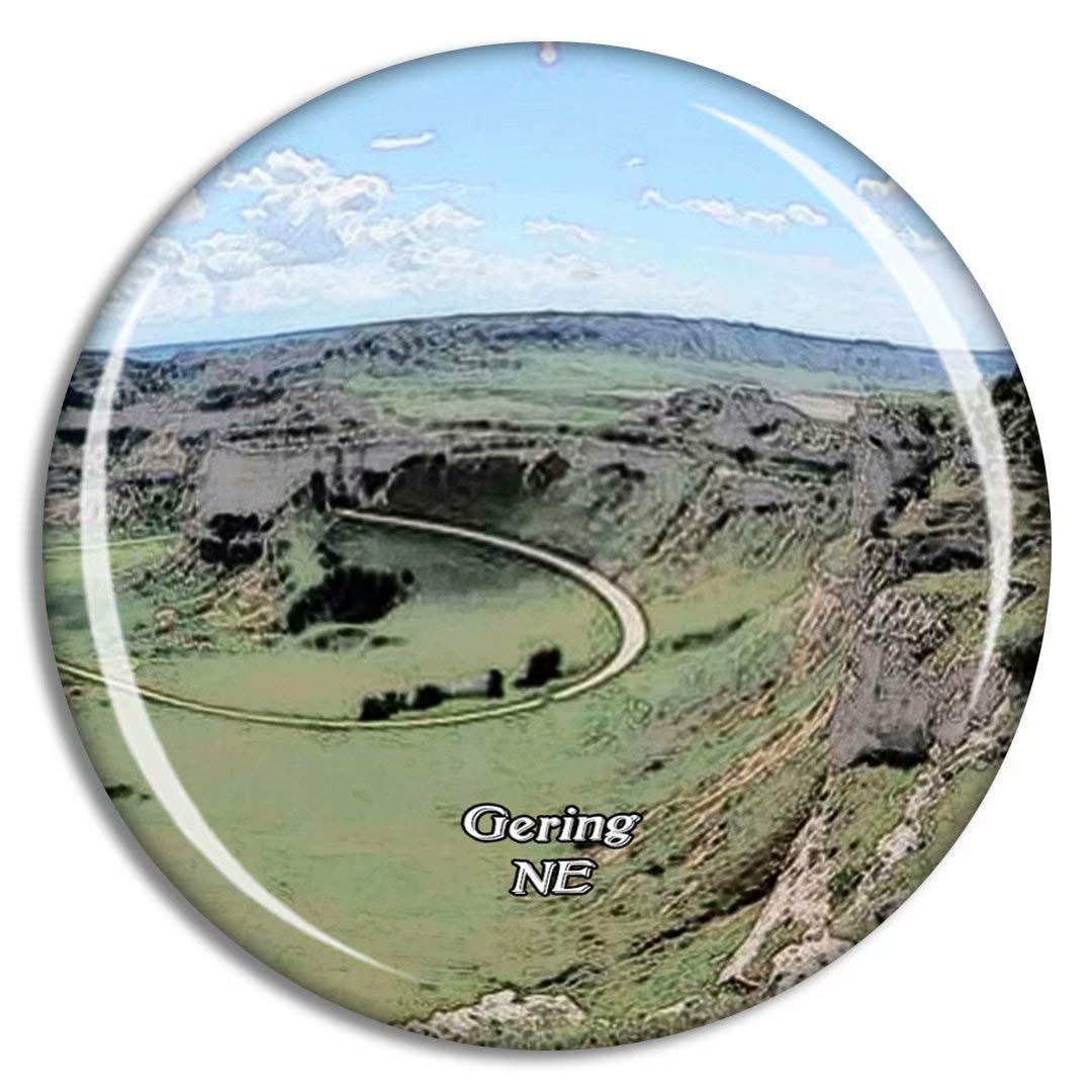 Calamita Frigo 3D – Scotts Bluff Nebraska – Souvenir Di Viaggio Weekino – Bicchiere Di Cristallo