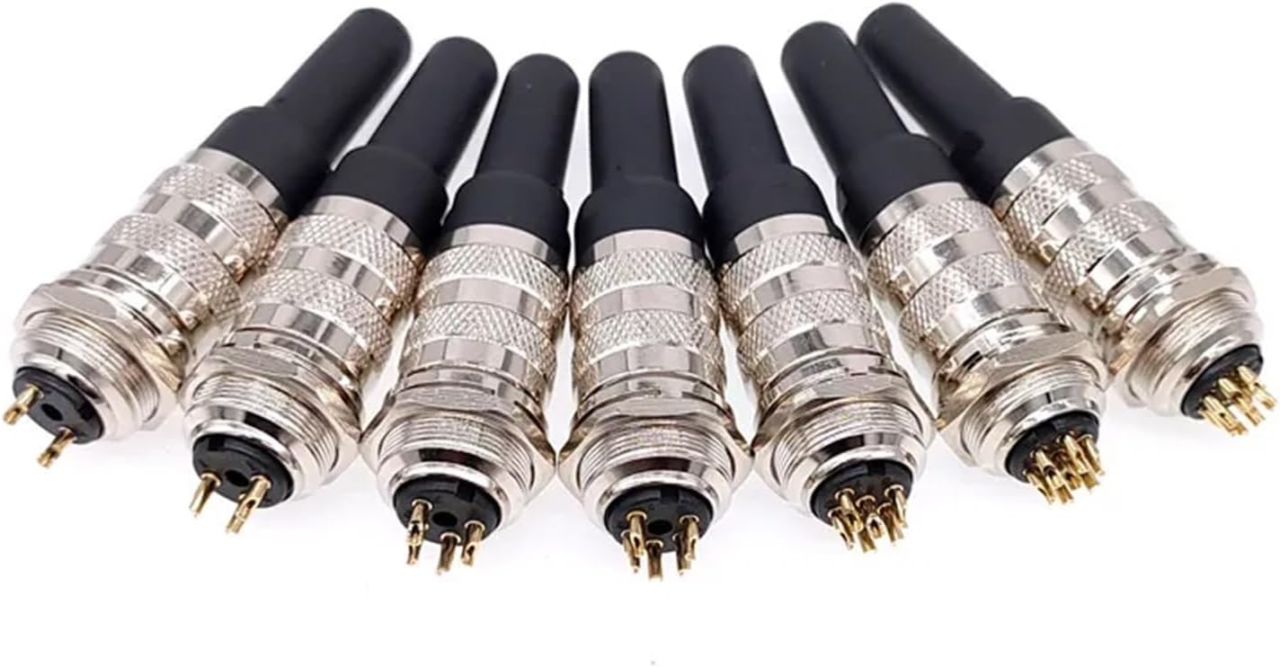 10PCS Sensor Connector M16 Waterproof IP65 J09 Male Female Socket 2/3/4/5/6/7/8Pin connectors(4Pin Socket)