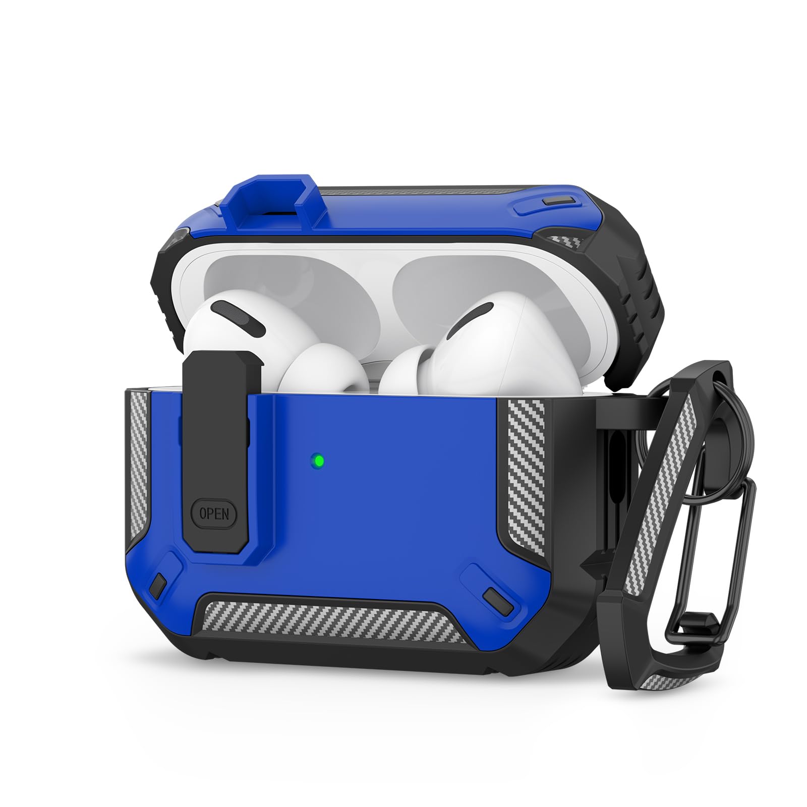 Meliya for AirPods Pro 2nd/1st Generation Case Cover with Secure Lock, Automatic Pop-up Full Protection Hard Protective Case for Apple AirPods Pro 2 (