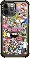 Vista 4 de CASETiFY Ultra Impact - Funda para iPhone 13 Pro Max [Co-Lab / protección contra caídas de 9.8 pies] – The Powerpuff Girls Stickermania - Negro