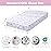 Plushii Crib Sheets for Baby Girls 4 Pack, 28x 52 Extra Soft Microfiber Crib Sheet Set for Standard Crib & Toddler Mattress Pad, Rainbow & Elephant & Stars & Pink