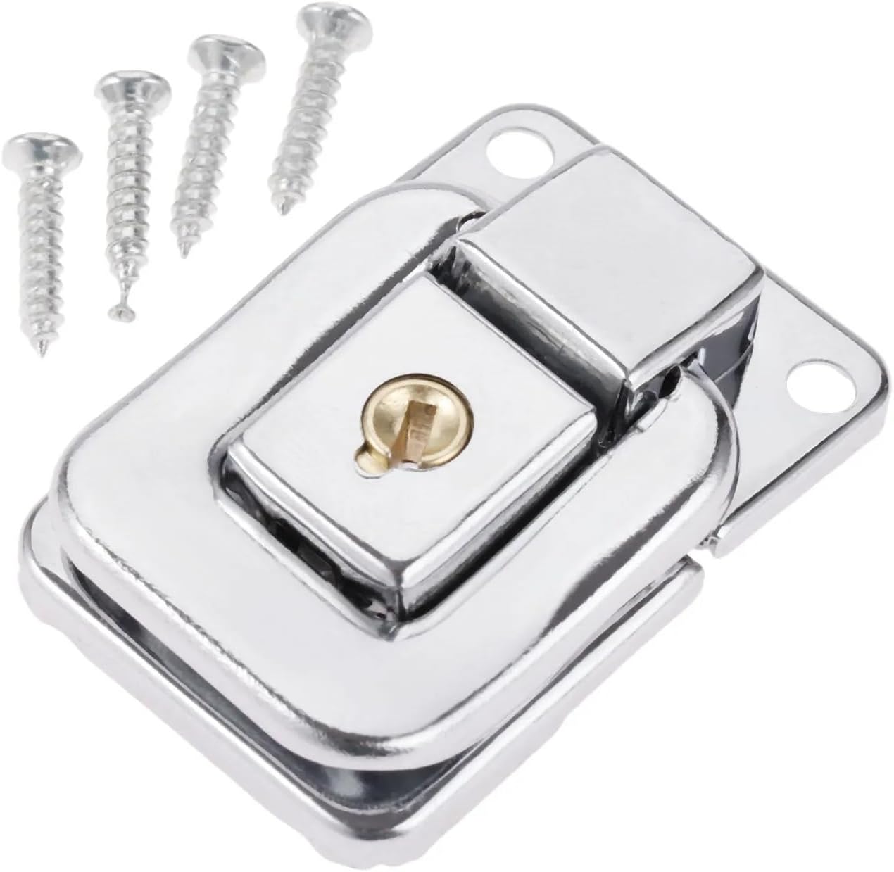 1set Hasp Latch Zinc Alloy Toggle Latch Lock Buckle Clip Clasp Box Case Chest 38x28mm Furniture Hardware Fittings Suitcase Screw