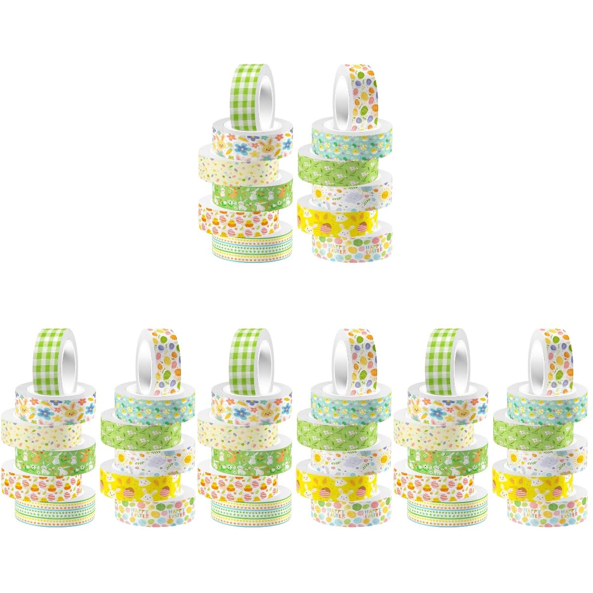 Operitacx 48rollos Cinta Washi Decorativa De Diseño De Flores Acuareladas Para Scrapbooking y Manualidades Para Diarios y Planificadores