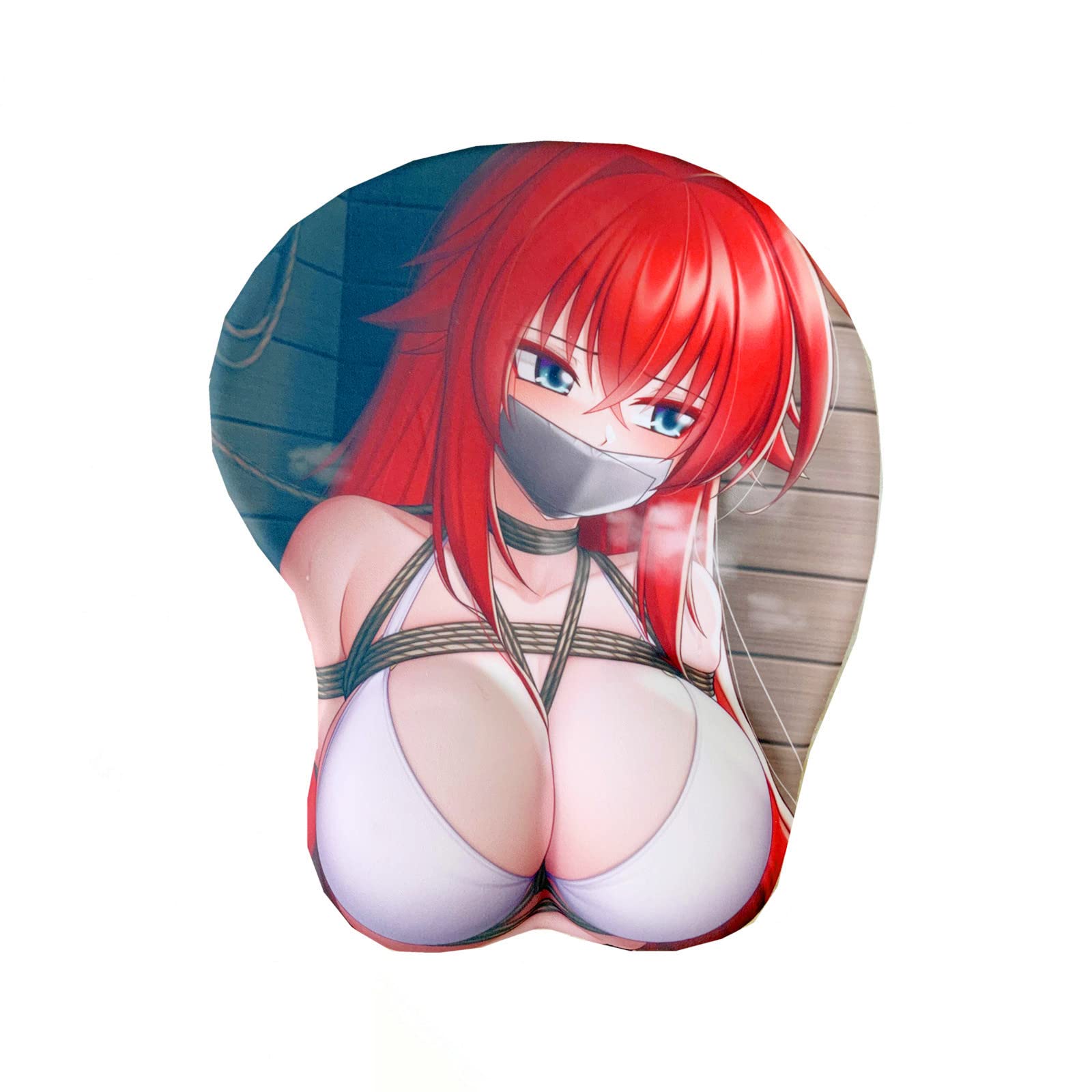 Rias Gremory Mouse Pads Game Office PC Desk 3D Silicone Mousepad School Supplies Wrist Rests Home Gamer Computer Accessories