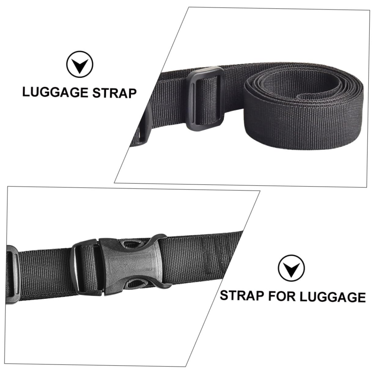 INOOMP 12 Pz cintura di imballaggio cintura portabagagli legare le cinghie con fibbia cinghie di fissaggio cinghie di ancoraggio per bagagli Allacciare tracolla cravatta
