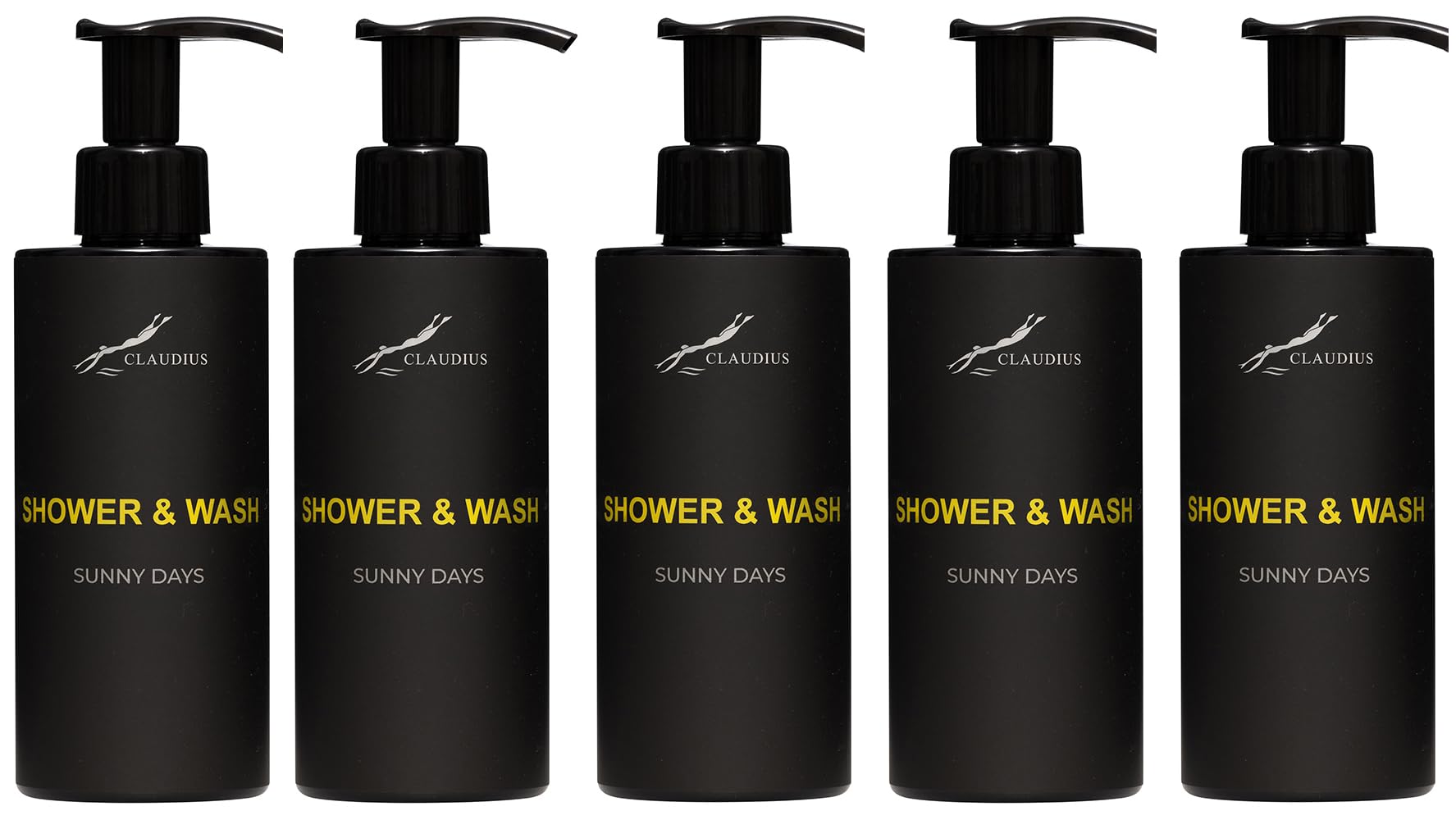 Shower & Wash Sunny Days 300ml - 5er Pack - 2in1 Duschgel & Shampoo - frischer tropischer Duft - Unisex - Vorteilspack