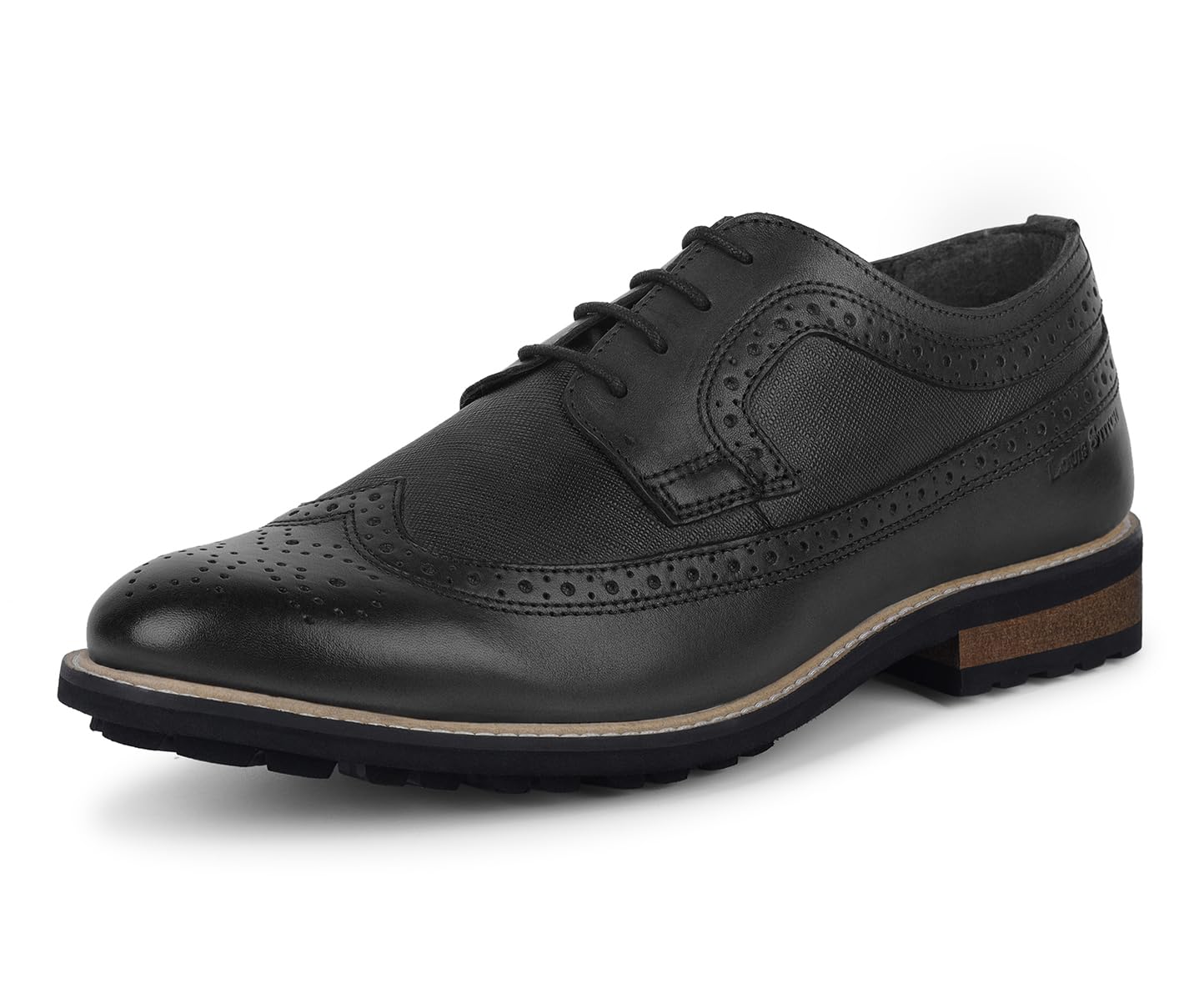 Leather Brogue lace up Boot for Men (LSBXBGSF) UK --image-24