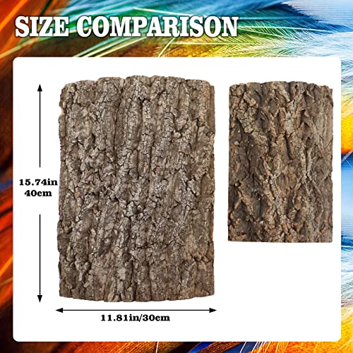 Image of 2 Pack 16 x 12 Inch 100% Natural Cork Perch, Bird Cork Seat Boards, Birdcage Bark Decor Accessories for Birds Parakeets Budgie Parrot Cockatiel Hamster Guinea Pig Rat