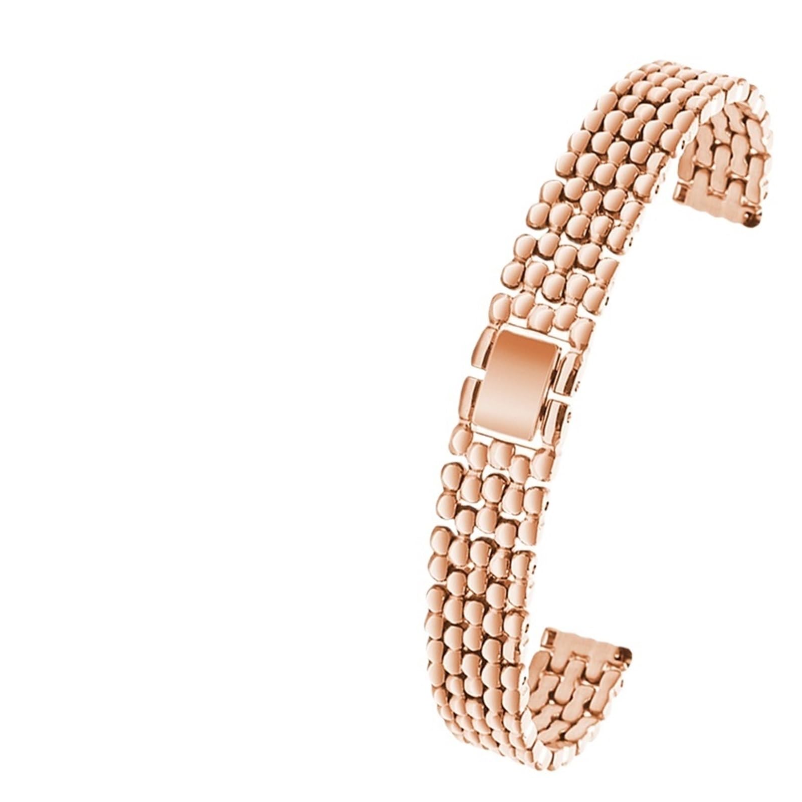 FYYFS Correa De Acero Precisión For Mujer, Pulsera Metal Universal, Cadena Reloj 10 Mm, 12, 14, 16 Y 18