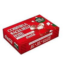 Coca-Cola – Calendario dell’Avvento 2025 – Box Regalo con 14 Mini Lattine, 9 Gadget Natalizi Esclusivi e 1 Gift Card per vincere un Buono Amazon da 50€