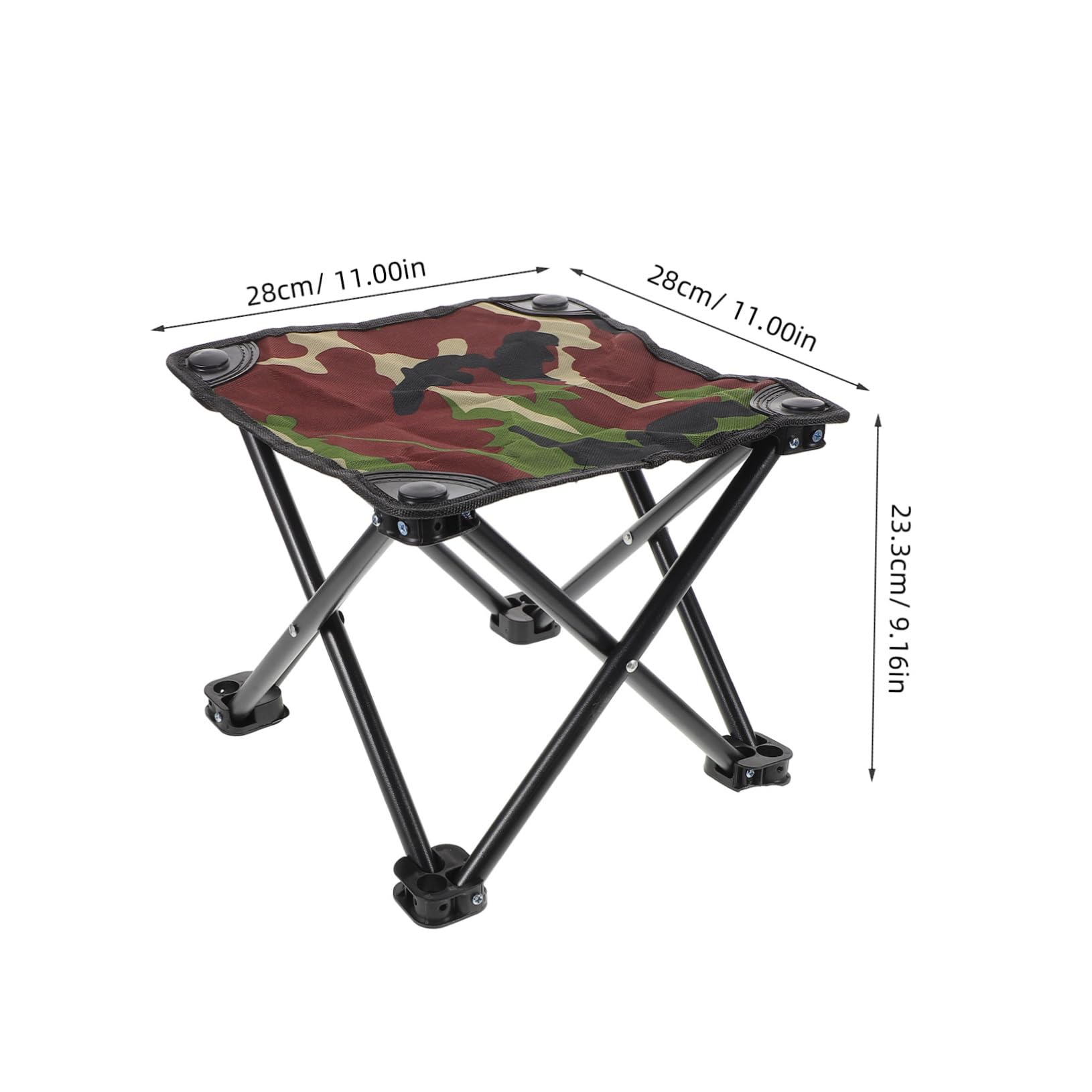 HOLIDYOYO Camouflage Pattern Portable Folding Stool for Outdoor Use Durable Tripod Chair for Camping Fishing Beach BBQ Lightweight and Stylish Design for Adults